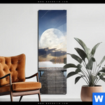 Acrylglasbild Pier Am Fluss Schmal Produktvorschau mit dem Bild Pier am Fluss im Format Schmal.