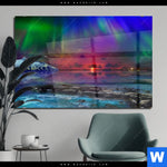Acrylglasbild Polarlichter Querformat Produktvorschau mit dem Bild Polarlichter im Format Querformat.