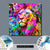 Acrylglasbild Pop Art Loewe Quadrat Materialbild