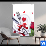 Acrylglasbild Romantik Mit Rotwein Hochformat Produktvorschau mit dem Bild Romantik mit Rotwein im Format Hochformat.