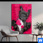 Acrylglasbild Romantik Mit Suessen Hunden Hochformat Produktvorschau mit dem Bild Romantik mit süßen Hunden im Format Hochformat.