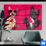 Acrylglasbild Romantik Mit Suessen Hunden Querformat Produktvorschau mit dem Bild Romantik mit süßen Hunden im Format Querformat.
