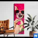 Acrylglasbild Romantik Mit Suessen Hunden Schmal Produktvorschau mit dem Bild Romantik mit süßen Hunden im Format Schmal.