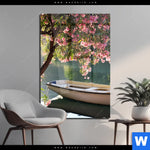 Acrylglasbild Romantische Bootstour Hochformat Produktvorschau mit dem Bild Romantische Bootstour im Format Hochformat.