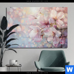 Acrylglasbild Romantische Kirschblueten Querformat Produktvorschau mit dem Bild Romantische Kirschblüten im Format Querformat.
