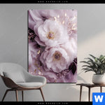 Acrylglasbild Romantische Pfingstrosen Hochformat Produktvorschau mit dem Bild Romantische Pfingstrosen im Format Hochformat.