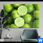 Acrylglasbild Saftige Limetten Voller Energie Querformat Produktvorschau mit dem Bild Saftige Limetten voller Energie im Format Querformat.