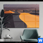 Acrylglasbild Sandduenen Querformat Produktvorschau mit dem Bild Sanddünen im Format Querformat.
