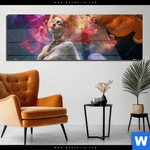 Acrylglasbild Schlafende Nixe Panorama Produktvorschau mit dem Bild Schlafende Nixe im Format Panorama.