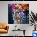 Acrylglasbild Schlafende Nixe Quadrat Produktvorschau mit dem Bild Schlafende Nixe im Format Quadrat.