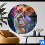 Acrylglasbild Schlafende Nixe Rund Produktvorschau mit dem Bild Schlafende Nixe im Format Rund.