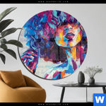 Acrylglasbild Schoene Luise Rund Produktvorschau mit dem Bild Schöne Luise im Format Rund.