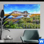 Acrylglasbild Schoener Tag In Island Querformat Produktvorschau mit dem Bild Schöner Tag in Island im Format Querformat.