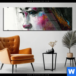 Acrylglasbild Schoenes Maedchen Panorama Produktvorschau mit dem Bild Schönes Mädchen im Format Panorama.