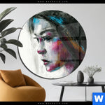 Acrylglasbild Schoenes Maedchen Rund Produktvorschau mit dem Bild Schönes Mädchen im Format Rund.