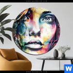 Acrylglasbild Schoenes Maedchen Sophie Rund Produktvorschau mit dem Bild Schönes Mädchen Sophie im Format Rund.