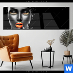 Acrylglasbild Schoenheit In Schwarz Panorama Produktvorschau mit dem Bild Schönheit in Schwarz im Format Panorama.