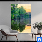 Acrylglasbild See Mit Alter Bruecke Aus Stein Hochformat Produktvorschau mit dem Bild See mit alter Brücke aus Stein im Format Hochformat.