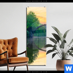 Acrylglasbild See Mit Alter Bruecke Aus Stein Schmal Produktvorschau mit dem Bild See mit alter Brücke aus Stein im Format Schmal.