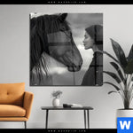 Acrylglasbild Seelenblick Quadrat Produktvorschau mit dem Bild Seelenblick im Format Quadrat.