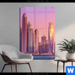 Acrylglasbild Sonnenaufgang In Dubai Hochformat Produktvorschau mit dem Bild Sonnenaufgang in Dubai im Format Hochformat.