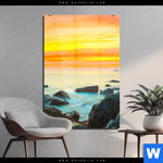 Acrylglasbild Sonnenuntergang Ueber Dem Meer Hochformat Produktvorschau mit dem Bild Sonnenuntergang über dem Meer im Format Hochformat.