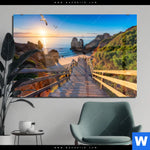 Acrylglasbild Steg Zum Meer Querformat Produktvorschau mit dem Bild Steg zum Meer im Format Querformat.