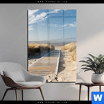 Acrylglasbild Strand Auf Langeoog Hochformat Produktvorschau mit dem Bild Strand auf Langeoog im Format Hochformat.