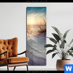 Acrylglasbild Strandlandschaft Mit Gras Schmal Produktvorschau mit dem Bild Strandlandschaft mit Gras im Format Schmal.