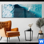 Acrylglasbild Surfer Welle Panorama Produktvorschau mit dem Bild Surfer Welle im Format Panorama.