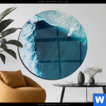 Acrylglasbild Surfer Welle Rund Produktvorschau mit dem Bild Surfer Welle im Format Rund.