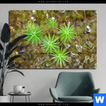 Acrylglasbild Tautropfen Auf Moos Querformat Produktvorschau mit dem Bild Tautropfen auf Moos im Format Querformat.