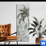 Acrylglasbild Tropische Baeume Und Blaetter Schmal Produktvorschau mit dem Bild Tropische Bäume und Blätter im Format Schmal.