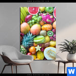 Acrylglasbild Tropische Fruechte Hochformat Produktvorschau mit dem Bild Tropische Früchte im Format Hochformat.