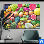 Acrylglasbild Tropische Fruechte Querformat Produktvorschau mit dem Bild Tropische Früchte im Format Querformat.