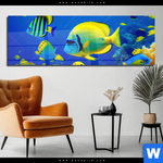 Acrylglasbild Tropische Unterwasserwelt Panorama Produktvorschau mit dem Bild Tropische Unterwasserwelt im Format Panorama.
