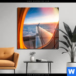 Acrylglasbild Ueber Den Wolken Quadrat Produktvorschau mit dem Bild Über den Wolken im Format Quadrat.