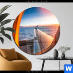 Acrylglasbild Ueber Den Wolken Rund Produktvorschau mit dem Bild Über den Wolken im Format Rund.