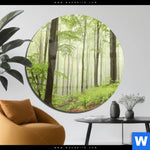 Acrylglasbild Unberuehrte Natur Der Wald Rund Produktvorschau mit dem Bild Unberührte Natur - Der Wald im Format Rund.