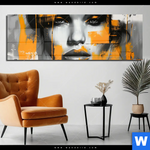 Acrylglasbild Urban Art Gesicht Panorama Produktvorschau mit dem Bild Urban Art Gesicht im Format Panorama.