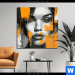 Acrylglasbild Urban Art Gesicht Quadrat Produktvorschau mit dem Bild Urban Art Gesicht im Format Quadrat.