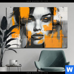 Acrylglasbild Urban Art Gesicht Querformat Produktvorschau mit dem Bild Urban Art Gesicht im Format Querformat.