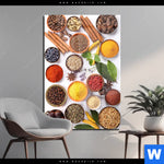 Acrylglasbild Vielfaeltige Gewuerze Hochformat Produktvorschau mit dem Bild Vielfältige Gewürze im Format Hochformat.