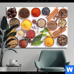 Acrylglasbild Vielfaeltige Gewuerze Querformat Produktvorschau mit dem Bild Vielfältige Gewürze im Format Querformat.