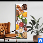Acrylglasbild Vielfaeltige Gewuerze Schmal Produktvorschau mit dem Bild Vielfältige Gewürze im Format Schmal.