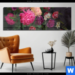 Acrylglasbild Vintage Blumen No 2 Panorama Produktvorschau mit dem Bild Vintage Blumen No. 2 im Format Panorama.