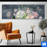 Acrylglasbild Vintage Blumen No 3 Panorama Produktvorschau mit dem Bild Vintage Blumen No. 3 im Format Panorama.