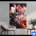 Acrylglasbild Vintage Blumenstrauss Hochformat Produktvorschau mit dem Bild Vintage Blumenstrauß im Format Hochformat.
