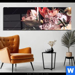 Acrylglasbild Vintage Blumenstrauss Panorama Produktvorschau mit dem Bild Vintage Blumenstrauß im Format Panorama.