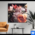 Acrylglasbild Vintage Blumenstrauss Quadrat Produktvorschau mit dem Bild Vintage Blumenstrauß im Format Quadrat.